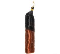 24in para french Curly Crochet Hair High para temp Fiber 24in(CH01&1B/350) | High-temp fiber, loose wave pattern, stylish para trendy look, 24-inch length, heat styling safe