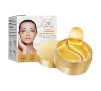 24k Gold Eye Mas̈k, Cöllagen Under Eye Mas̈k, Snail Smooth Eyes Patches, Non-Sticky Hydration Release, Eyes Trëatment Mäs̈k, with 20 Minutes Quick Results, for Reducing Dark Circles, Moisturizing