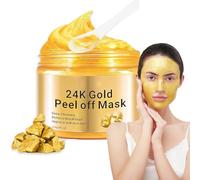 24k Gold Peel Off Mascarilla Facial, Antienvejecimiento y Antiarrugas Mascarillas Faciales, Hidratante Iluminadora Calmante Face Mask, Apta para Todo Tipo de Pieles, 120ML