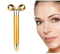 24K Gold Skin Care Face Masajeador, 3D Roller Sonic Depuffer Eléctrico, Energy Instant Face Tire Apretado Facial Bar Anti-Arrugas, Skin Tightening Face Reafirmante Eliminar Dark Círculos,A