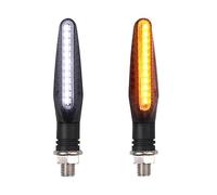 24Led Motorcycle LED Turn Signal Lights White Red Amber Flowing Indicators Front Rear Light Flasher Blinker For Honda For Yamaha,conducción Segura