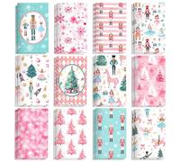 24Packs Ballerina Nutcracker Mini Notepads - Christmas Soldier Ballet Fairy Pocket Notebooks with 12 Designs & Lined Pages, 3.15x4.92 pulgadas Journal Memo Pads for Xmas Winter Holiday Party Favors