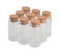 24pcs 100ml Botellas de Vidrio Transparente Tarro con Frascos de Vidrio Transparente