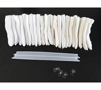 24pcs Almohadillas de algodón Kit de repuestos para el Limpiador magnético de Ventanas de Doble Cara Cepillo de Limpieza de Vidrio