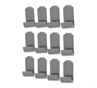 24Pcs Auto Wire Routing Clips, Soportes de fijación de cable para cámara de salpicadero y cables de carga de vehículos (blanco)