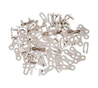 24pcs Bike Chain Master Links 1/2x1/8 Steel | 24pcs set, 1/2x1/8 inch size, steel material, single speed compatible, silver finish