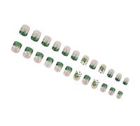 24pcs brillo cubiertas completas consejos pegado en uñas uñas falsas acrílico artificial para mujeres niñas manicura accesorios de arte