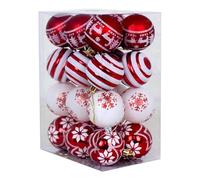 24PCS Christmas Ball Ornaments Set, Shatterproof Hanging Decorations for Xmas Holiday Party Decor Decoración de Temporada