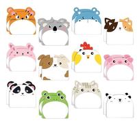 24pcs Cute Sticky Notes,Post It Notes Set,Post It Notes Set,Sticky Notes Set,Memo Pad,Animal Shaped Sticky Note Pads Self Stick Memo Pad For Office Home Kids Students Roommates Tab Gifts (24)