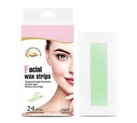 24PCS Face Wax Strips for Women - Facial Hair Removal Kit | Cold Wax Strips for Eyebrows, Upper Lip, Cheeks, Chin & Mustache | Gentle Wax Paper for Smooth Skin Care Routine, Easy to Use & Travel-Frien