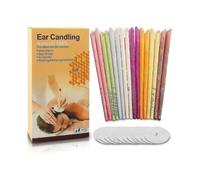 24pcs Natural Ear Candles,beeswax Hollow Cone Candling Non-toxic
