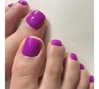 24pcs Prensa Uñas De Los Pies Corta Artificial Uña Artificial Completo Decoraciones De Pedicura Para Mujeres Buscando Estilo