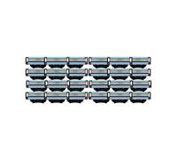 24PCS Replaceable Shaver Blades Refills Manual 3 Blades Refills 3 Mens Refills Shaver Blades