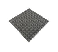 24PCS Studio Acoustic Foam Sponge Pyramid Sound Proof Noise Insulation High Density Soundproofing Wall Panels Para Coche, Estudio y Hogar(Grey,Normal Density)