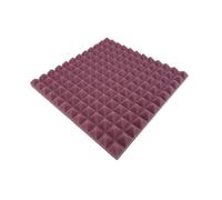 24PCS Studio Acoustic Foam Sponge Pyramid Sound Proof Noise Insulation High Density Soundproofing Wall Panels Para Coche, Estudio y Hogar(PURPLE,High Density)