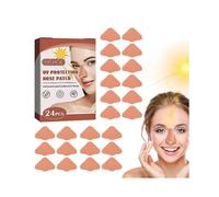 24pcs Sunscreen Nose Patch for Summer Outdoor Breathability Refreshing Uv Protect Nose Mask Skin Care Sun Protection Nose Patch