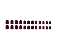 24pcs Uñas falsas cuadradas prensa negra en las uñas uñas postizas uñas postizas pegamento en uñas diseños uñas francesas consejos