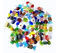 24pcs Vintage Murano Style Varios Dulces de Vidrio Adorno de Caramelo para el hogar Fiesta Boda Navidad Navidad Festival Decoraciones Regalo