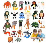 24Piezas Tralalero Tralala Figura, Italian Brainrot Figures Brainrot Italiano Juguetes Muñecos Tralalero Tralala Brainrot Animales Figura Figuras de Acción para Niños Decoración de Escritorio