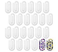 24uds Clips de Papel Acrílicos en Blanco para Sublimación, 10x5cm Clips Papel para Sublimación Grandes Personalizados Clips de Papel Oficina para Escuela Aula Papelería Hogar Manualidades