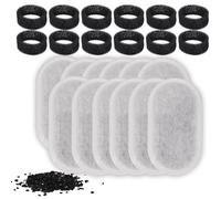 24uds Filtros de Fuente para Gatos, Filtro de Agua para Gatos con Esponjas de Prefiltro de Repuesto Filtros de Fuente para Fuente de Agua para Mascotas de Acero Inoxidable