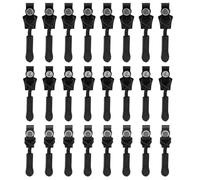 24uds Kit Reparación Cremallera, 3 Tamaños Repuesto Tirador Cremallera Universal Kit Reparación Cremalleras Herramientas Prácticas Reparación Cremalleras para Ropa Chaquetas Mochilas(Negro)
