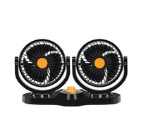 24V 360 Grados Totalmente Ajustable Coche Auto Refrigeración Por Aire Ventilador De Doble Cabeza Accesorios Enfriadores Bajo Ruido Ventilador Doble Cabeza Para Coche(24V)