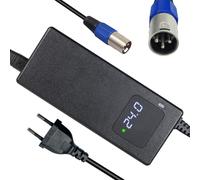 24V 4A Cargador Eléctrico 3PIN XLR Macho para Asientos de Ruedas Lakematic, Pride Mobility, Jazzy Power Chair, Drive Medical, Golden Technologies