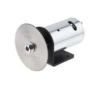 24V 555 electronic starter Table Saw Kit Gear electronic starter with Ball Bearing Mounting Bracket and 60mm Saw Blade for Woodworking Cutting/Engraving