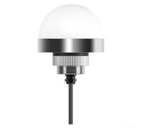 24V Aluminio Tricolor LED Indicador Luz Diseño Hemisférico para Maquinaria Industrial y para Aplicaciones de Control de Automatización (50mm)