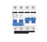 24V DC 12V 48V 36V 72V MCB batería Protector de coche disyuntor DZ47 interruptor de protección de poste positivo y negativo aislador(1P,DC 6A)