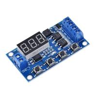 24V DC 12V Dual MOS LED Digital retardo de tiempo relé disparador ciclo temporizador retardo interruptor placa de circuito Módulo de Control de sincronización DIY 1 Uds