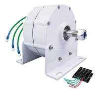 24v,Generador de turbina eólica Horizontal de Baja Velocidad de Viento de 12000W, Molino de Viento de 24V 48V 96V con Controlador híbrido para turbina eólica y turbina de Agua.