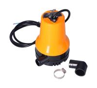 24V Submersible Bilge Pump Electric 5400rpm High 16.4ft 4.2 Cubic Meters per Hour with .4m Cable for Boat Bilge Farmland Sprinkler Irrigation Garden Irrigation and River Supply