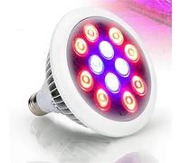 24W LED crece la bombilla, E27 Full Spectrum Phytolamp creciente de la lámpara de interior invernadero hidropónico de plantas de flor de la lámpara de Horticultura