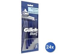 24x Paquete Gillette Blue 2 X5 Bolsa De Afeitar Desechable