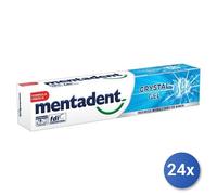 24x Paquete Mentadent Pasta De Dientes 75 Ml. Sistema Blanco Gel Cristal