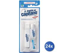 24X Paquete Pasta Capitano Cepillo De Viaje +Dentífrico