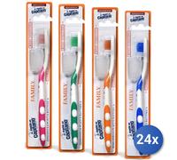 24x Paquete Pasta Capitano Cepillo Medio Familiar MISTO COLOR