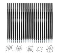 24x Recambios Boligrafos Borrables,Compatibles con Legami, Punta de 0,7mm,Altura 13cm,Bolígrafo Roller Borrable,Tinta Termosensible,Recambio Reemplazable,Negro
