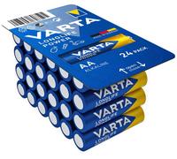 24x VARTA AA Longlife Power Alkaline Batteries LR6 1.5V Alto Rendimiento