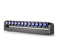 24x12W RGBW LED Moving Head Wash Bar, 2° Beam Strobe Light and Dimmer d-mx512 Sound Activated for Stage Weddings DJ Parties and Clubs [Energy Class E]