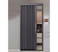 24X80 30X80 32x80 36x80 48x80 60x80in Accordion Door Interior, Aluminum Folding Doors for Closet, Retractable Sliding Door Waterproof and Heat Insulation(68x80in(176x203cm))