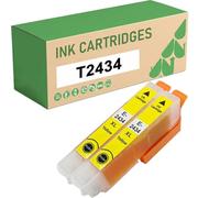 24XL T2434 Cartuchos De Tinta Amarilla Compatibles para Epson 24XL E-2434 para Impresora Expression Photo XP-55 XP-750 XP-760 XP-850 XP-860 XP-950 XP-960 XP-970 2-Pack