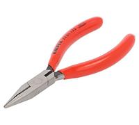 Knipex Alicate de montaje (alicate de radio) negro atramentado, recubiertos de plástico 125 mm 25 01 125