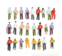 25/100 figuras de personas pintadas mixtas a escala 1 75 para decoración de escenas de tren ferroviario y manualidades (100 piezas)