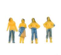 25/100 piezas de tren ferroviario a escala 1 75 figuras de personas pintadas mixtas para manualidades y decoración de escenas, perfectas para entusiastas de las modelos (25 piezas)