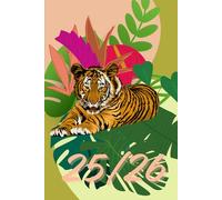 25/26 A5 Week To View Tiger Academic Diary With Weekly Affirmations: Jungle 13 Month Weekly School Planner With Timetable And Conversion Charts