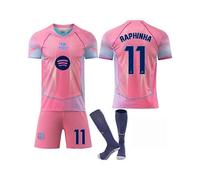 25-26 FC Barcelona Special Edition NO.11 RAPHINHA Jerseys Set Kids Adult Football Kit with Socks NO.11 26