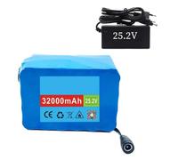 25.2V Batería De Alta Potencia Bicicleta Eléctrica 32AH 6S4P Batería Recargable para Eléctrica Scooter Batería De Iones De Litio Impermeable con Cargador XT60+SM